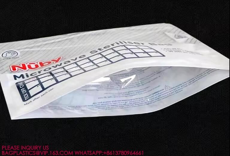 Sterilized Microwave Owen Bag Stand Up Zipper Heating Bags Reusable Microwave Owen Bag