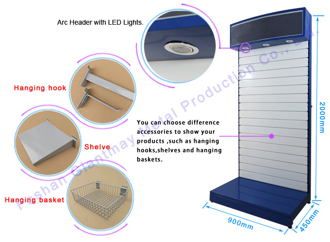 Arc Header Retail Display Racks For Phone Accessory Shop