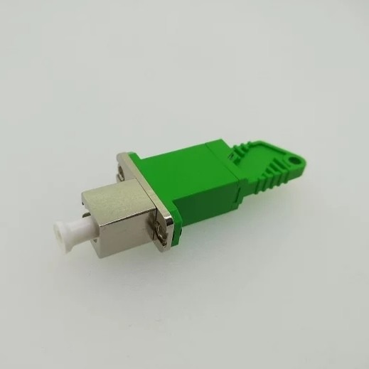 Fiber Optic LC/APC to E2000/APC Hybrid Adapters Single Model Green Simplex E2000/APC TO LC/APC single Mode Simplex Fiber Opitc Hybrid Adapter