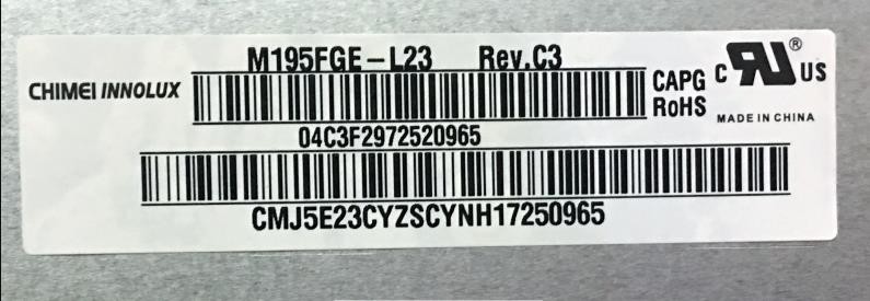 M195FGE-L23 Innolux 19.5" 1600(RGB)×900 200 cd/m² INDUSTRIAL LCD DISPLAY