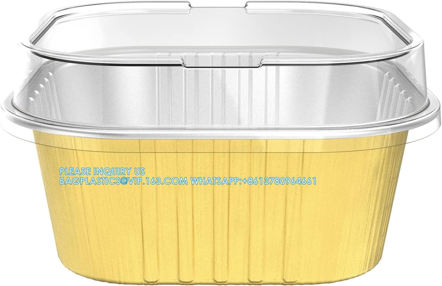 10 Oz Baking Cups Aluminum Foil Cupcake Cups With Lids Square 300ml Cake Pan For Desserts Flans, Creme Crisp Cups
