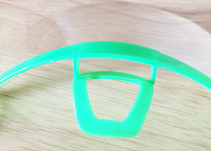Green Catering Anti Spit Transparent Plastic Clear Open Mouth Shield