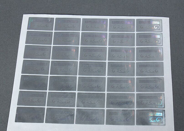 3D Anti Counterfeit Sticker / Silver Label Stickers Scratch Off With Security Code