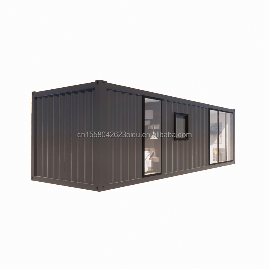 Wall 50/75/100mm Wave Sandwich Panel 20ft Beautiful Prefab Container Homes with Galvanized Steel