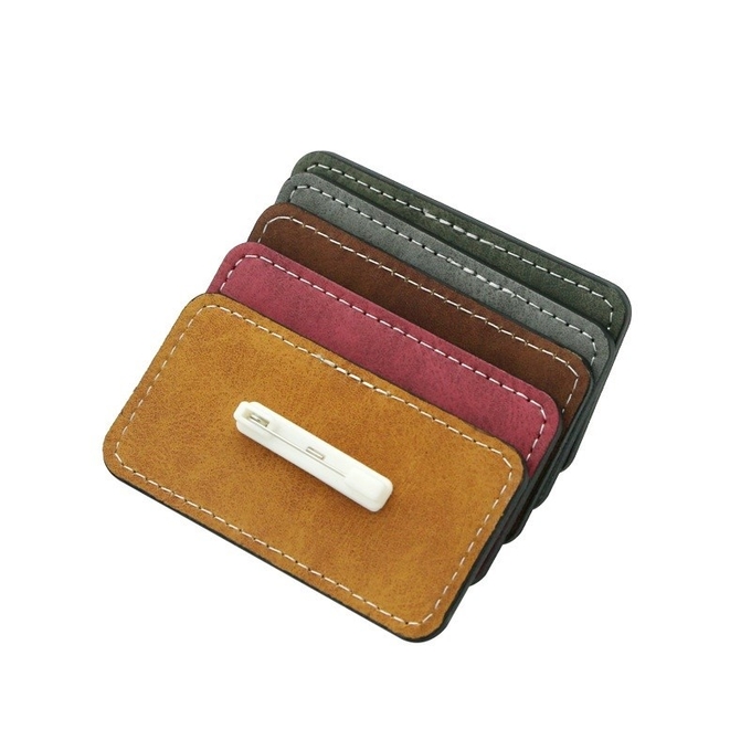 Blank Sublimation Leather Badge Name Tag For Sublimation Heat Transfer Printing