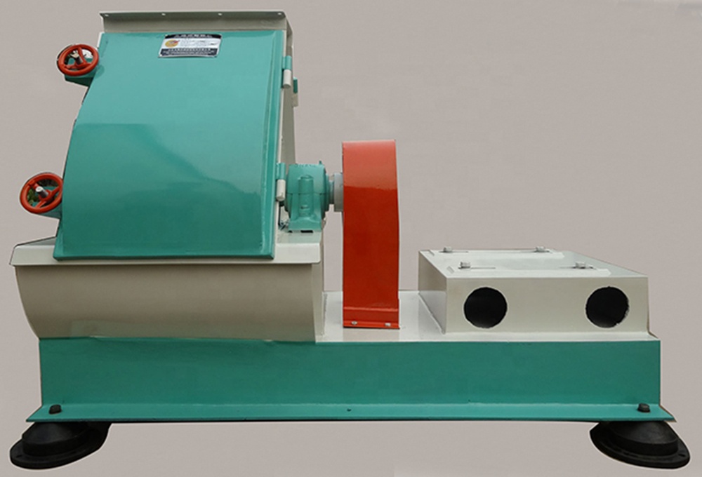 SPSF60*45 Feed Processing Rice Husk Grinding Hammer Mill Machine With Working