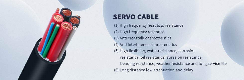 Servo Tracking Cable for Home Appliance and Automotive Continuously Moving Situation