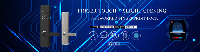 Hidden Keyhole APP Bluetooth Fingerprint Scanner RFID Door Lock For Hotel and Apartment