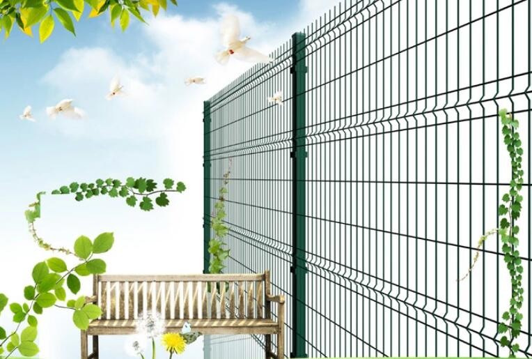 Powder Coated V Mesh Security Fencing H2.23m 3D Wire Mesh Fence