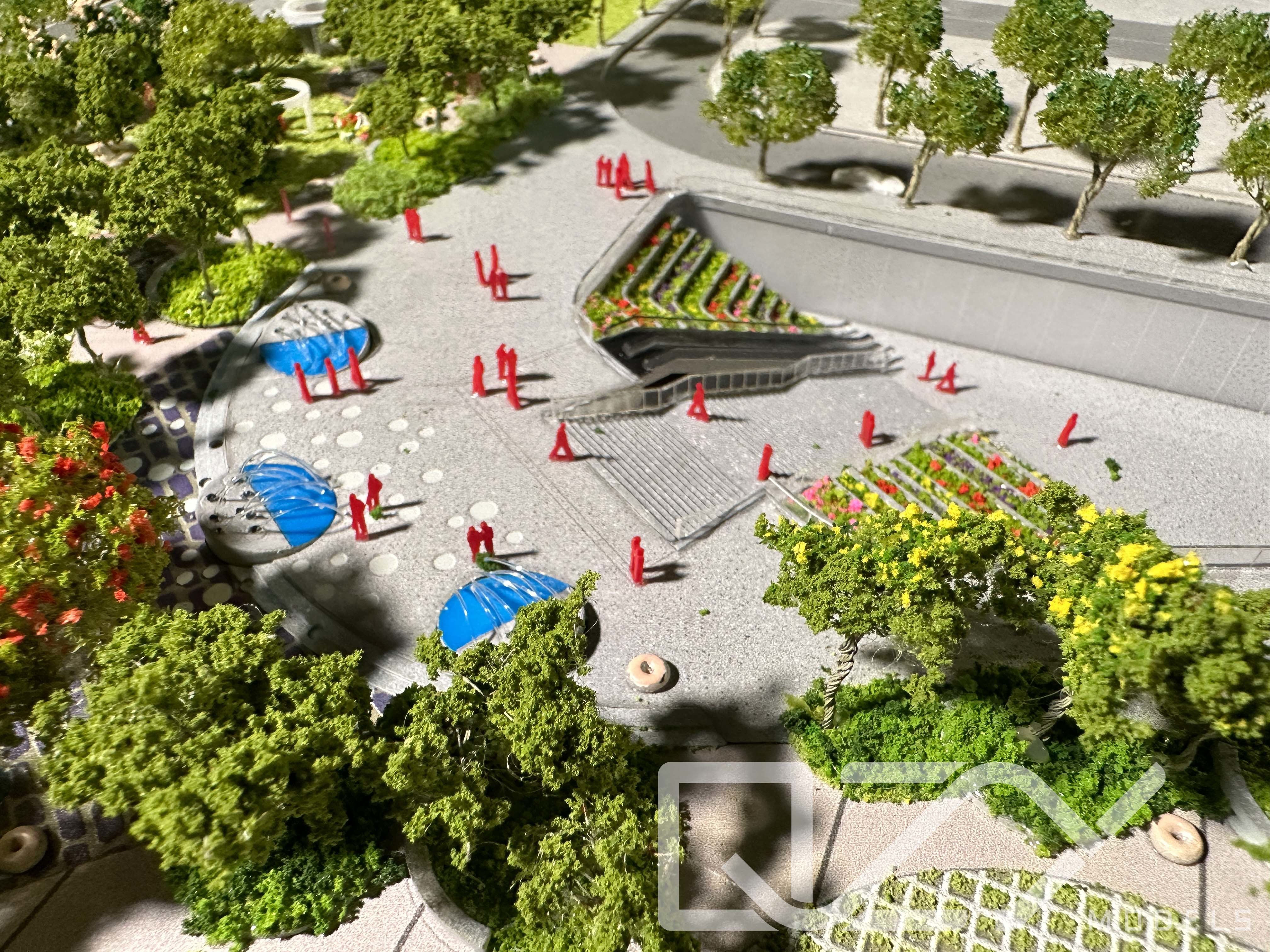 Sport Oasis L&B Landscape Models With Flower Tree Street Models Government project display