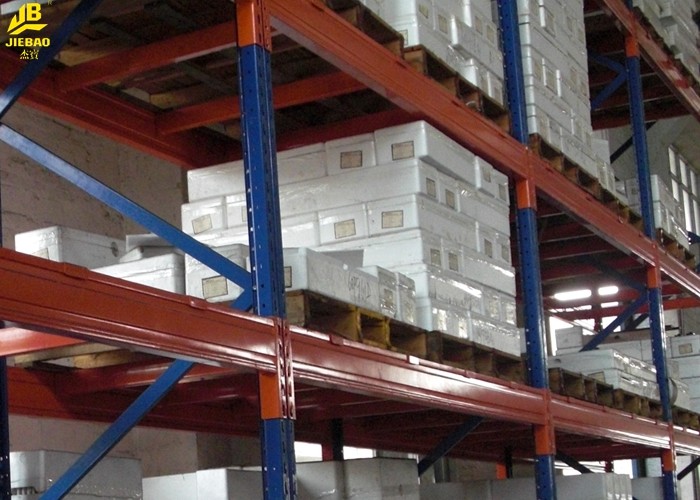 Heavy Duty Teardrop Warehouse Pallet Racking 100x48x1.5mm Beam Sections