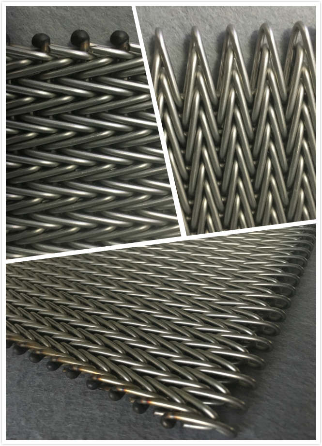 304SS Balanced Weave Conveyor Belts Easy Installation No Deformation Long Life Time