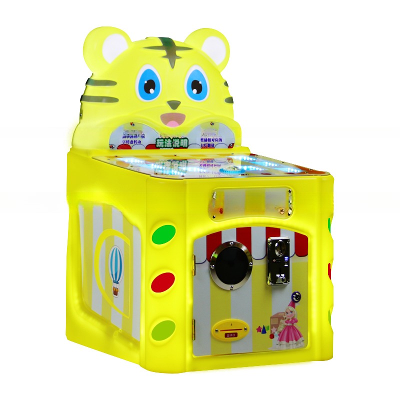 Factory price coin arcade cute tiger hitting machine playing cards game machine for children happy fun