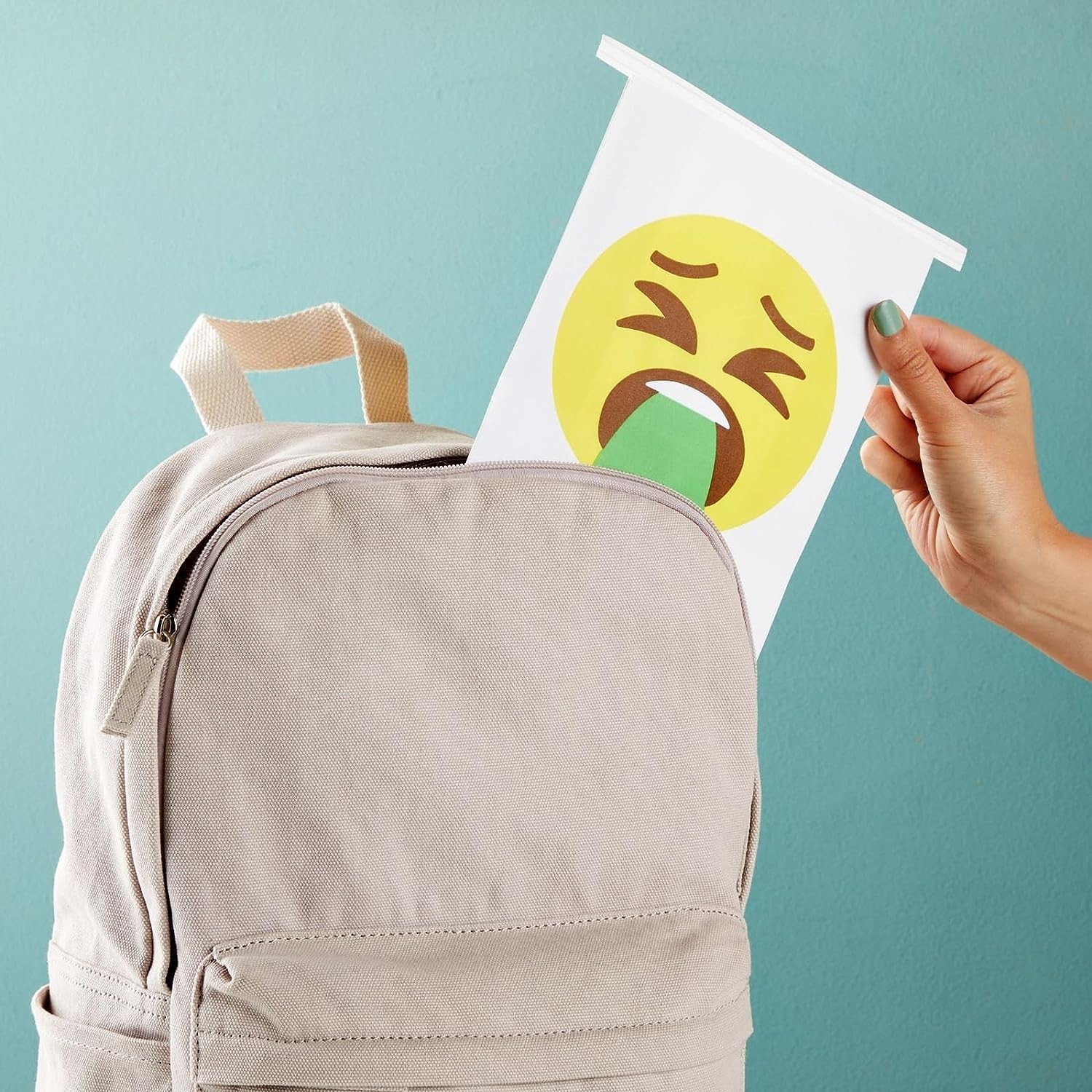 Paper Disposable Vomit Bags for Car Motion Sickness, Barf, Throw Up, Puke for Car, Uber, Travel, and Mornings Sickness