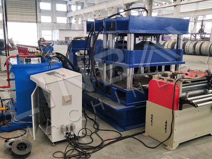 Automatic Steel Structure Two Waves And Three Waves Highway Guardrail Roll Forming Machine