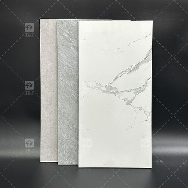 300x600mm Dark Grey Ceramic Tiles Floor And Wall Tiles For Bathroom