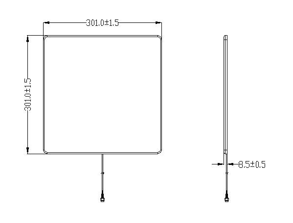 6dBic Far Field Narrow Beam Antenna / Circular Polarised Antenna With Broad Axial Ratio