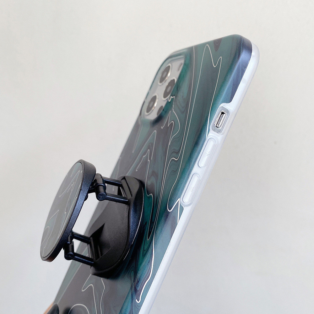 TPU Finger Grip Phone Case Pop Socket Stand Anti Scratch Protective Case For Iphone 12 Pro