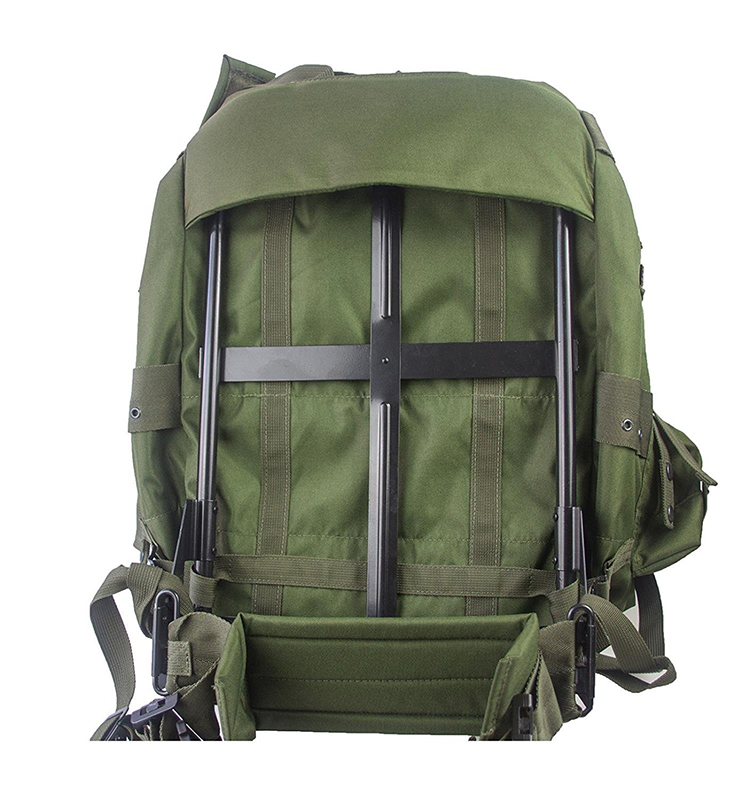 Outdoor Travel Special Large Capacity Green Backpack Unisex with Retractable Handle