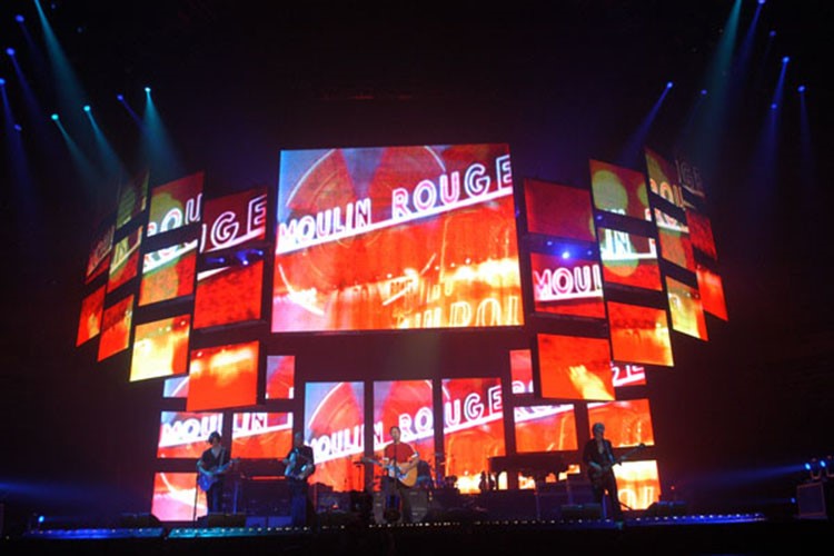 video wall led back stage screen for night club