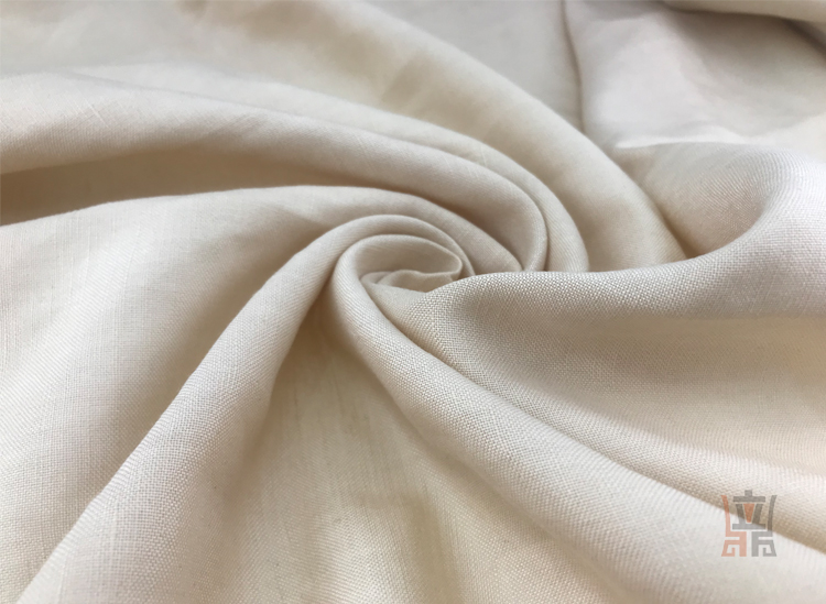 30 / 2 X 14 190gsm Plain Slubbed Ramie Linen Fabric 55 Linen 45 Viscose Fabric