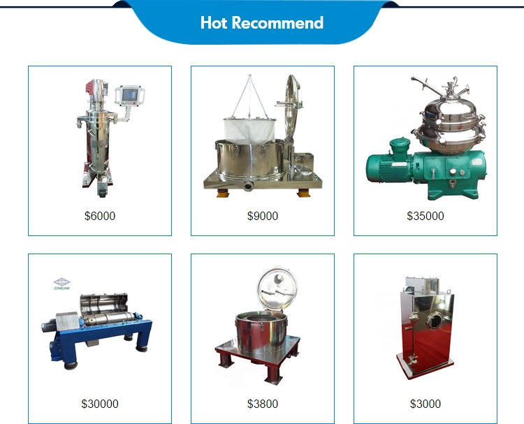 cheap price Yeast separation used tubular vco virgin coconut oil machine solid and liquid separate centrifuge
