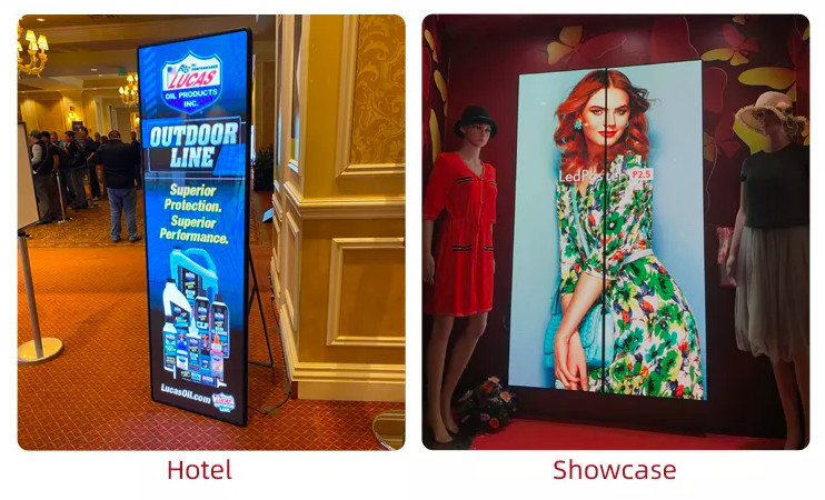 Floor Standing WIFI Control Poster Led Display Light Weight Magic Digital Mirror P2.5