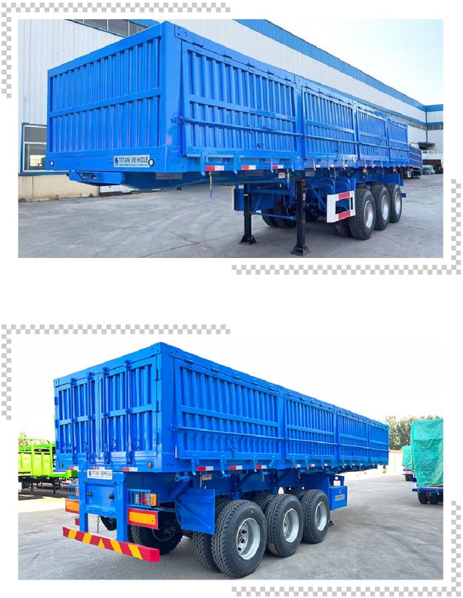 TITAN 3 Axle 33CBM Side Dump Trailers for Sale Near Me   Side Dump Semi Trailer