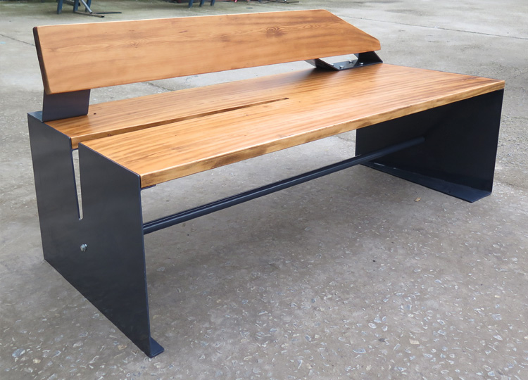 New design street patio park bench seat,WPC wooden slats for bench