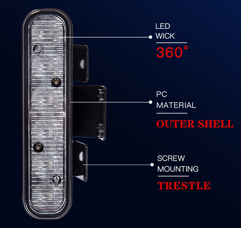 Ice Blue Motorcycle Flashing Light LED Motorcycle Lights DC12V