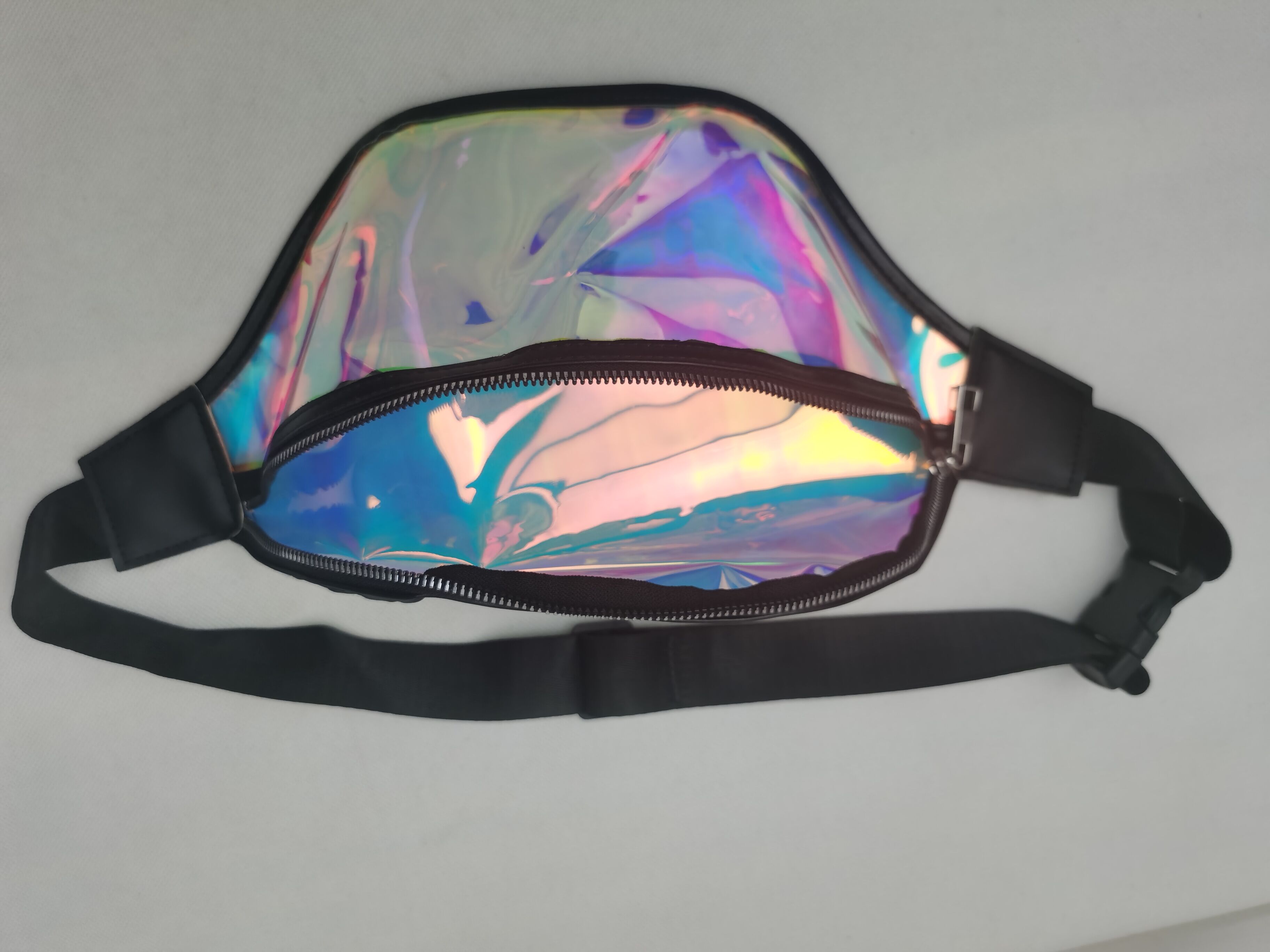 Transparent PVC Bum Bag Fashion Reflective Waist Bags Holographic Laser Fanny Pack