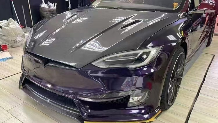 Model S Tesla Body Kit 2017 - 2019 Rear Bumper Spoiler Hood Engine