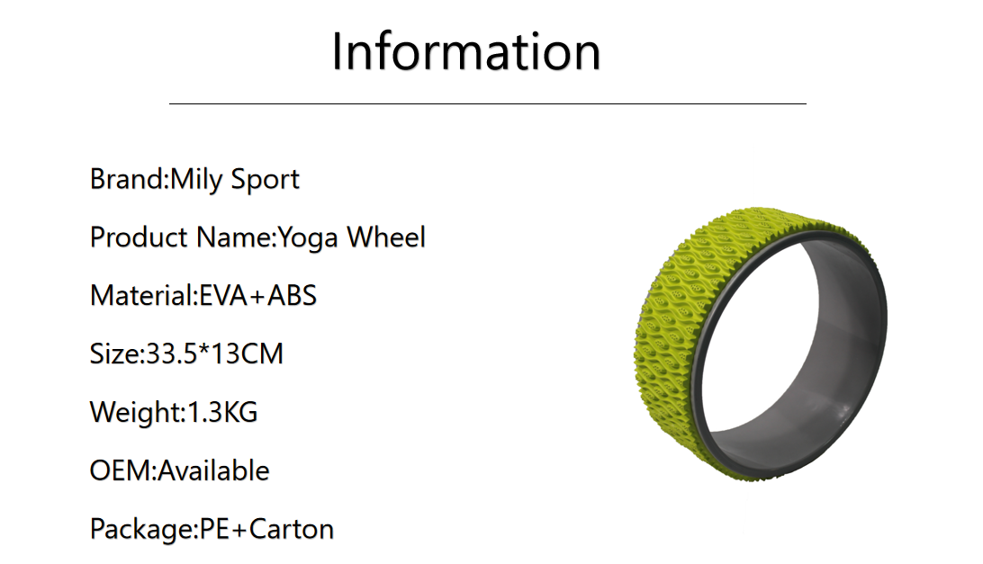 Gym 33.5CM Yoga Exercise Wheel