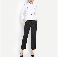 Fashion bowknot polka dot long sleeve women tops