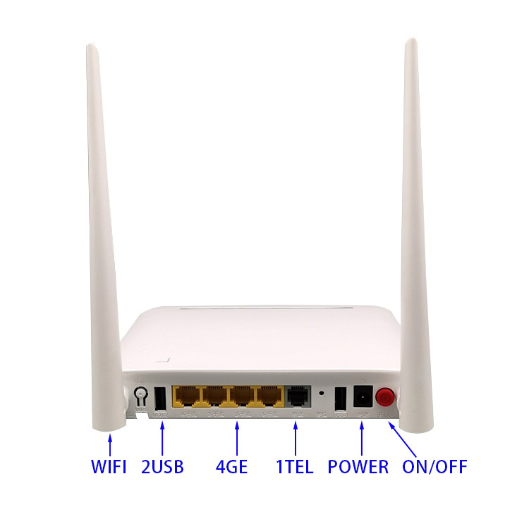 F122 GPON EPON ONT 4GE 2USB 2.4G 5G AC WiFi XPON ONU dual band wifi
