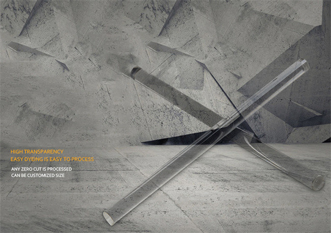 Free Cutting 3mm Acrylic Tubes Rods 78.7 inch Extrude Transparent Acrylic Rod