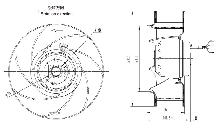 Backward Curved Centrifugal Fan
