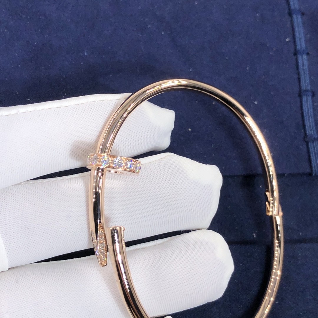 Elegant Car Tier 18k GoldJuste Un Clou Bracelet Natural Diamonds Real Gold Real Diamonds