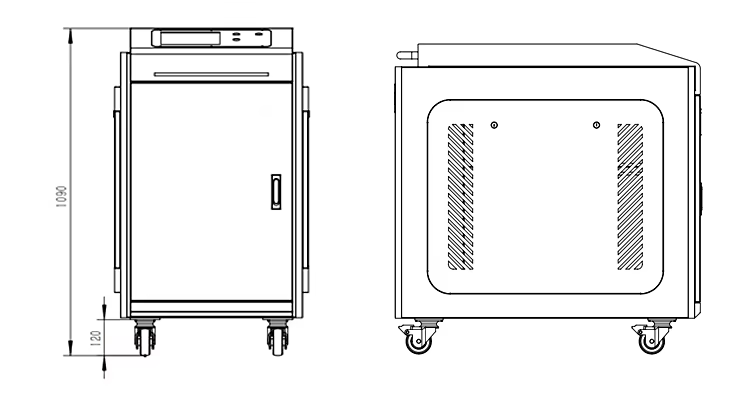 2000w Hand Held Fiber Laser Welding Machine for Water-cooled Welding of Metal Stainless Steel and Aluminum 100kg Weight