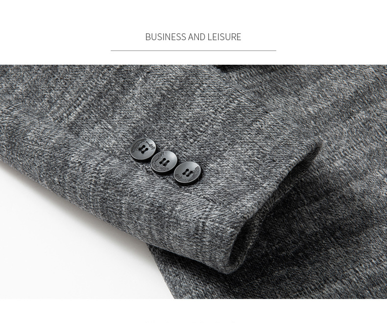 Windproof Stand Collar Casual Fashion Coat Personalized Custom Men's Suit Jacket