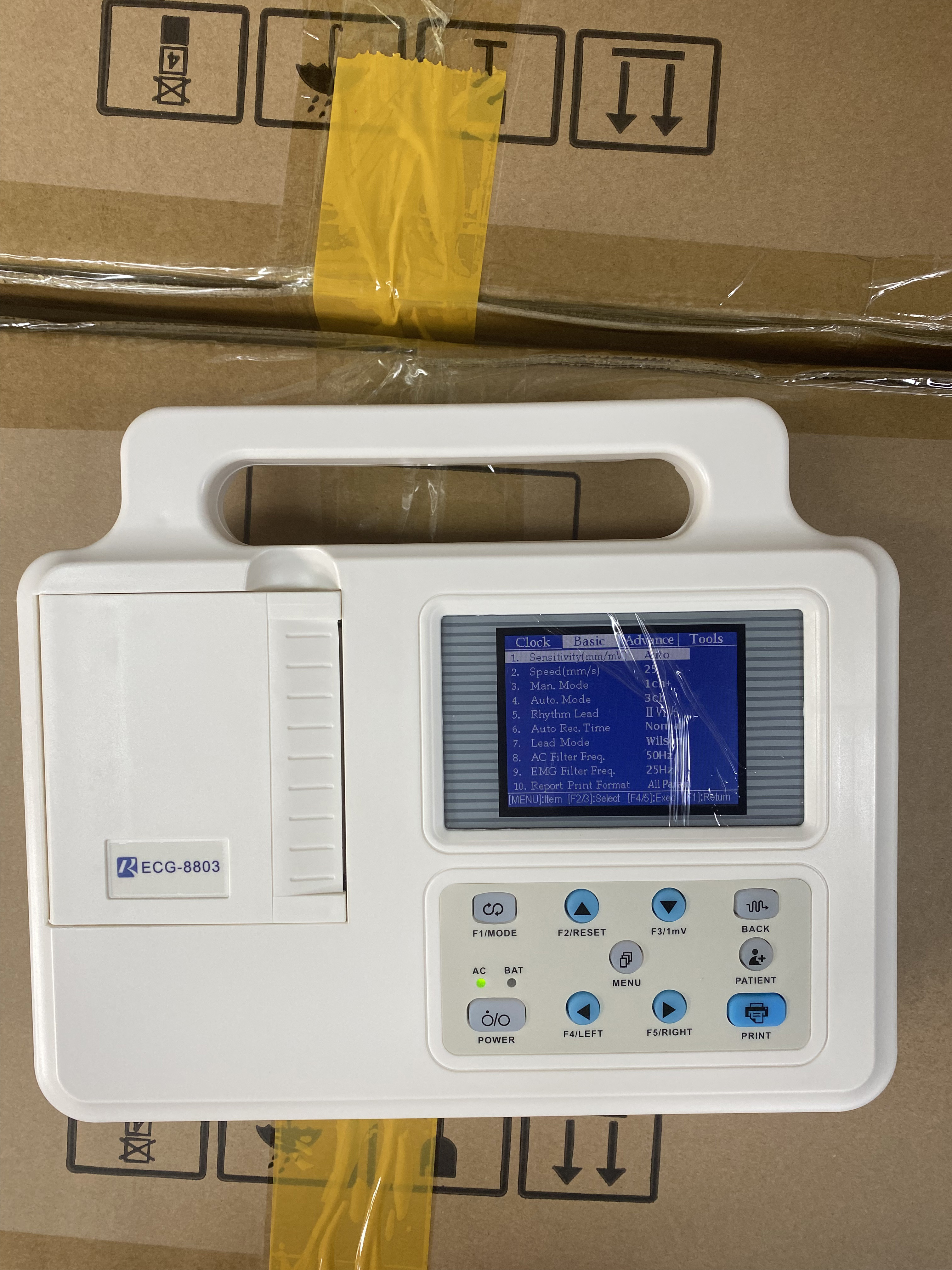 12 Lead Single / Three Channel Medical ECG Machine Small Size For Hospital