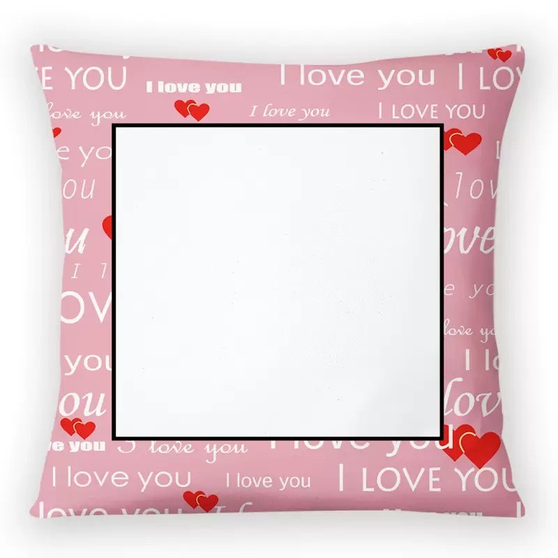 Lovers Short Plush Sublimation Pillow Case For Sublimation Photo Printing