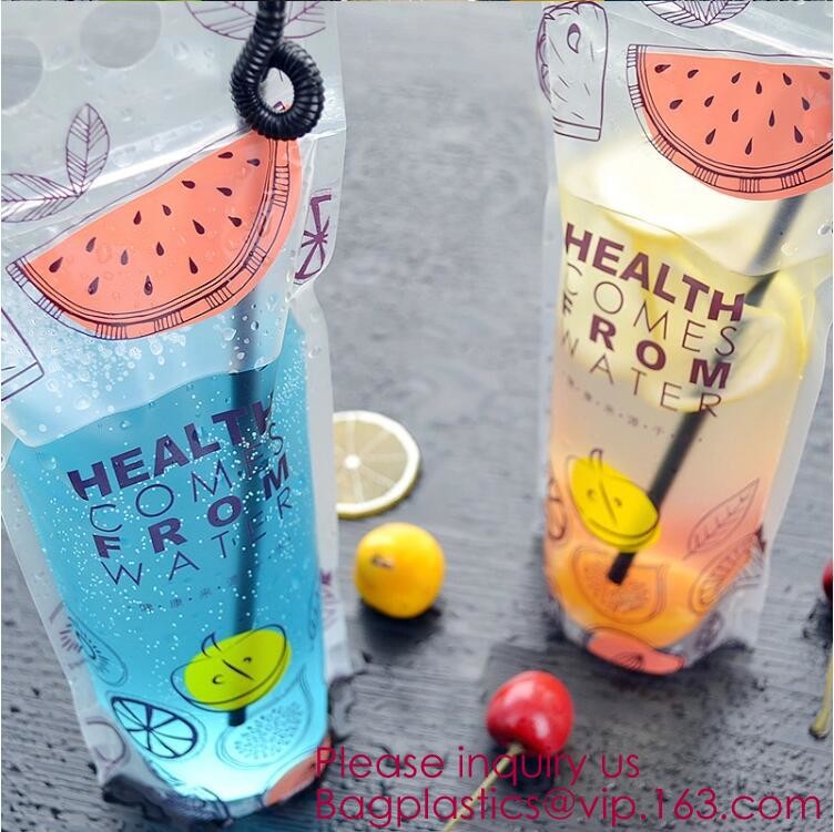 Custom Reusable Juice Food Packaging Plastic Bag Alcohol Drink Wine Spout Pouch Bag,liquid spout pouch/wine drink juice