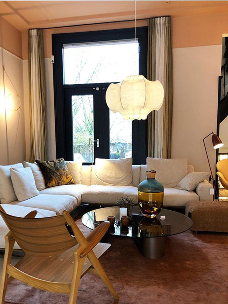 Viscontea Pendant light Italian Designer Silk Lamp bedroom contemporary pendant lights for kitchen island(WH-AP-544)