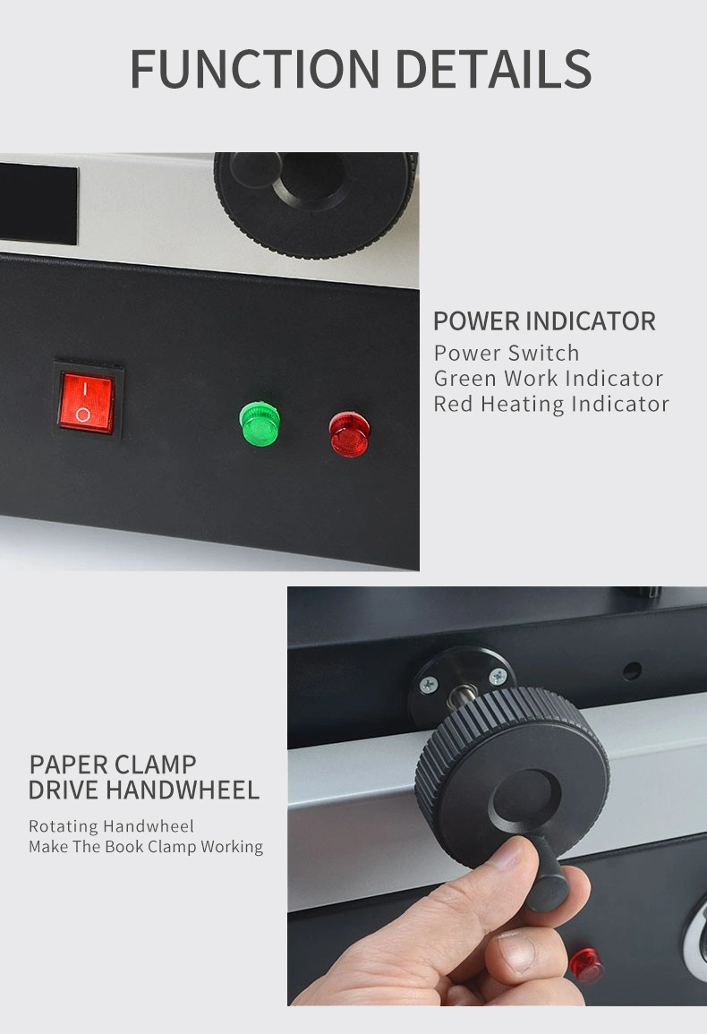 A4 Hardcover Book Binding Machine With Easy Manual Operation And Hot Melt Glue
