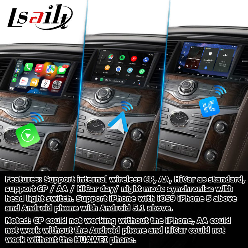 Infiniti QX80 / QX56 Android Auto Carplay Interface base on Qualcomm 8+128