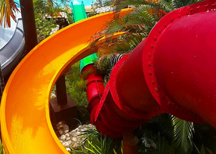 1 Rider / Time Combination Pool Fiberglass Water Slide