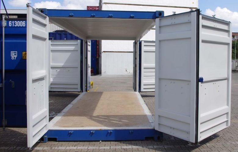 Convenient Cargo Handling 20ft Fully Side Opening Dry Shipping Container with Open Side Door and Steel Floor