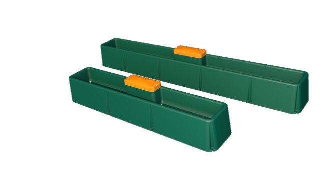 Goat Sheep Antifrost 2.8m Cattle Water Drinkers Plastic Cattle Trough