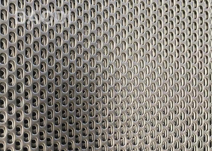 Decorative Screen Slotted Hole SS304 Perforated Metal Mesh